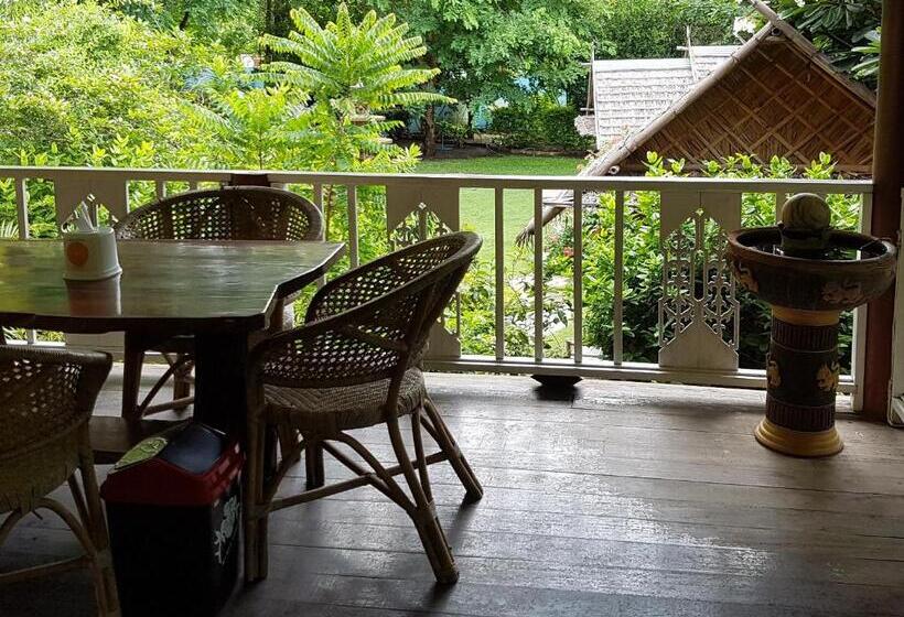 חדר משפחתי נוף לגינה, Ban Sabai Sabai Guest House