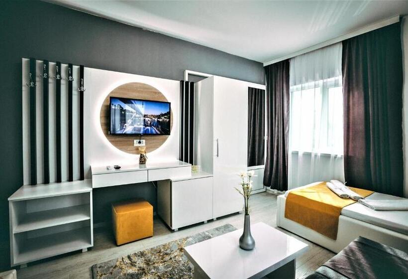 اتاق خانوادگی با چشمانداز کوه, Pensiunea Adriana Straja