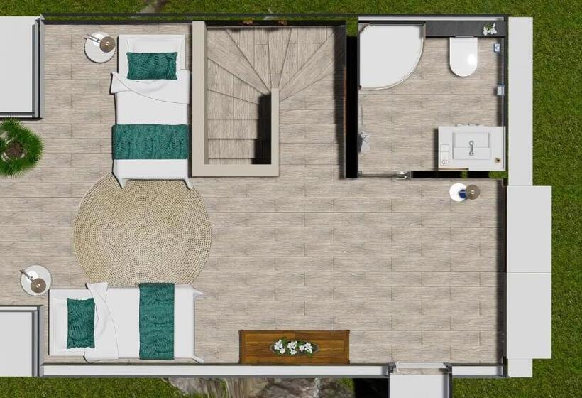 복층 룸, Niu Beach Hôtel Moorea