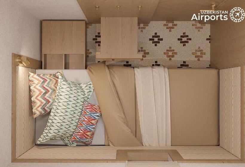 장애인을 위한 스탠다드 싱글 룸, Qo Noq Tashkent Airport Hotel Sleep Lounge & Showers, Terminal 2   Transit Only