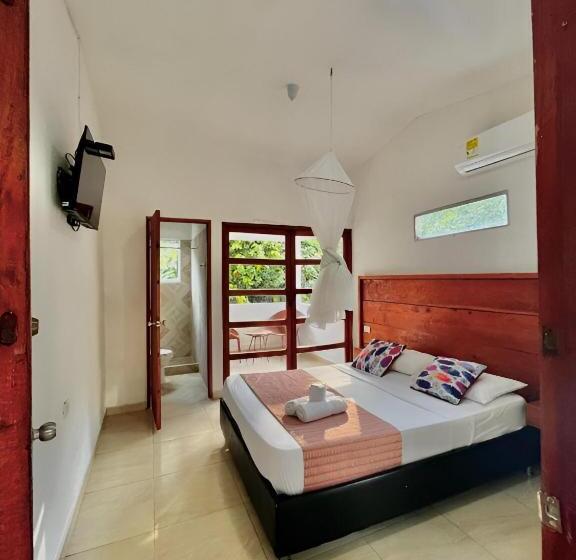 اتاق استاندارد با بالکن, Santuario Tayrona Hostel