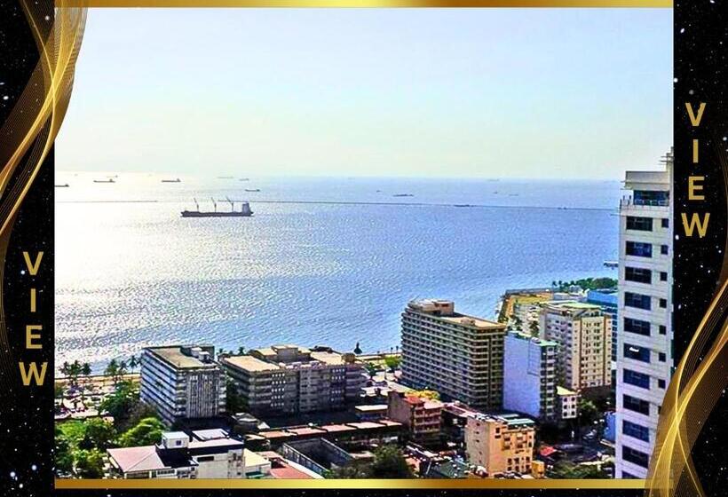Студия Стандарт Вид на Море, Free Pool N Free Sauna Access Oceanview Balcony In The Heart Of Manila, Front Of Robinsons Mall, Wal