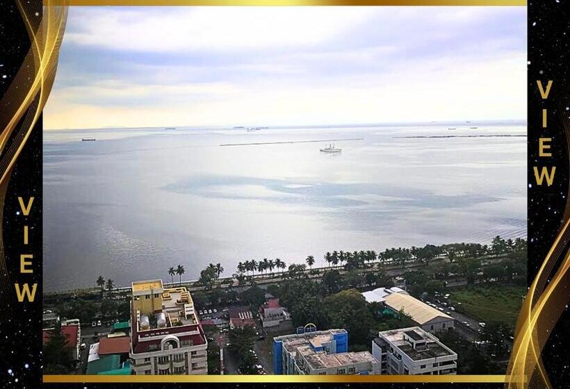 Студия Стандарт Вид на Море, Free Pool N Free Sauna Access Oceanview Balcony In The Heart Of Manila, Front Of Robinsons Mall, Wal