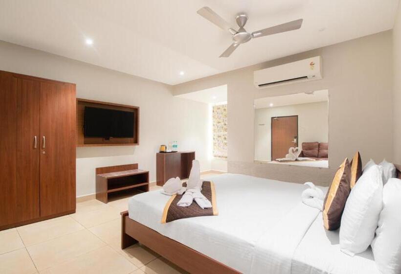 חדר סטנדרט עם מיטת קינג, Beestay Hotels Mg Road Vijayawada