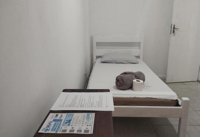 스탠다드 싱글 룸 공동욕실, Pousada Jardins Campista