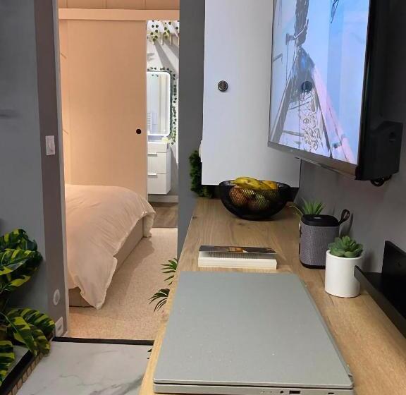 דירת חדר דלוקס, L Appart Hôtel 23ème Avenue   Spa Privatif   Love Room   Appartements à Thèmes