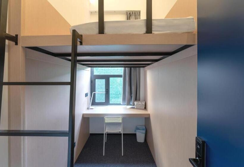 Quarto Estandar Individual Banheiro Compartilhado, Sifang Space Hostel Xi An   Xi An Kejidaxue Metro Line4