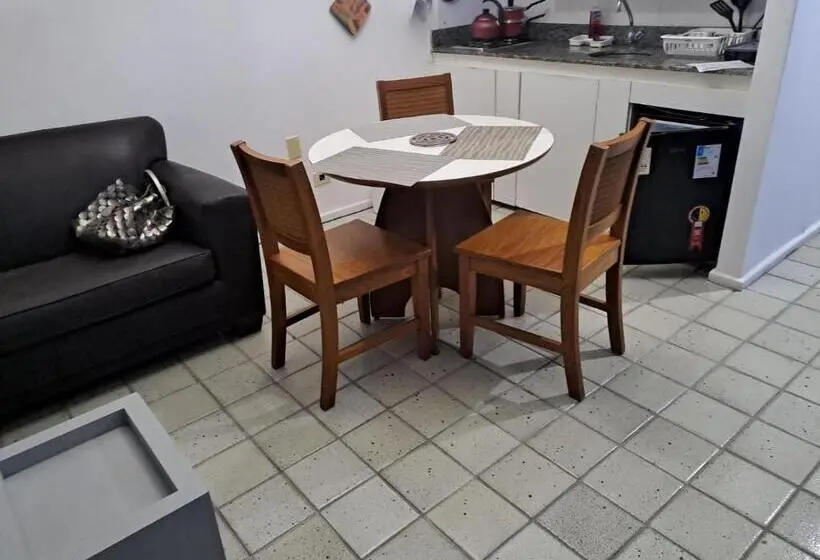 バルコニー付き１ベッドルームアパートメント, Golden Beach Flat Recife
