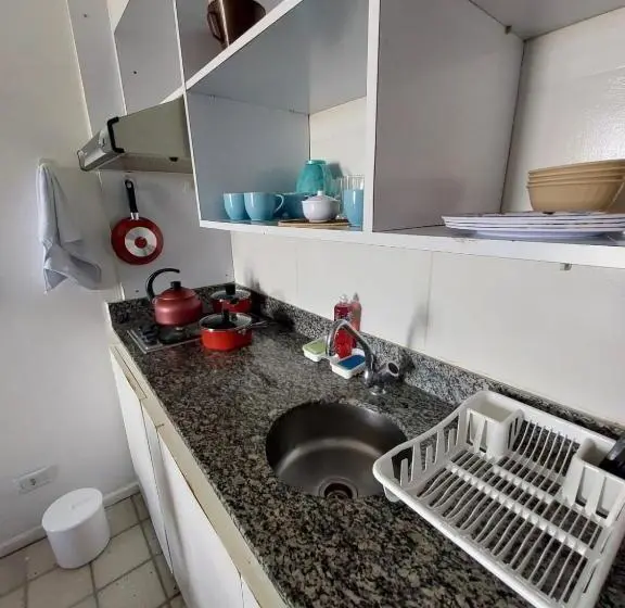 バルコニー付き１ベッドルームアパートメント, Golden Beach Flat Recife