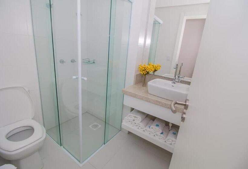 آپارتمان 1 خوابه با چشم‌انداز دریا, Ponta Dos Molhes Beach Flat