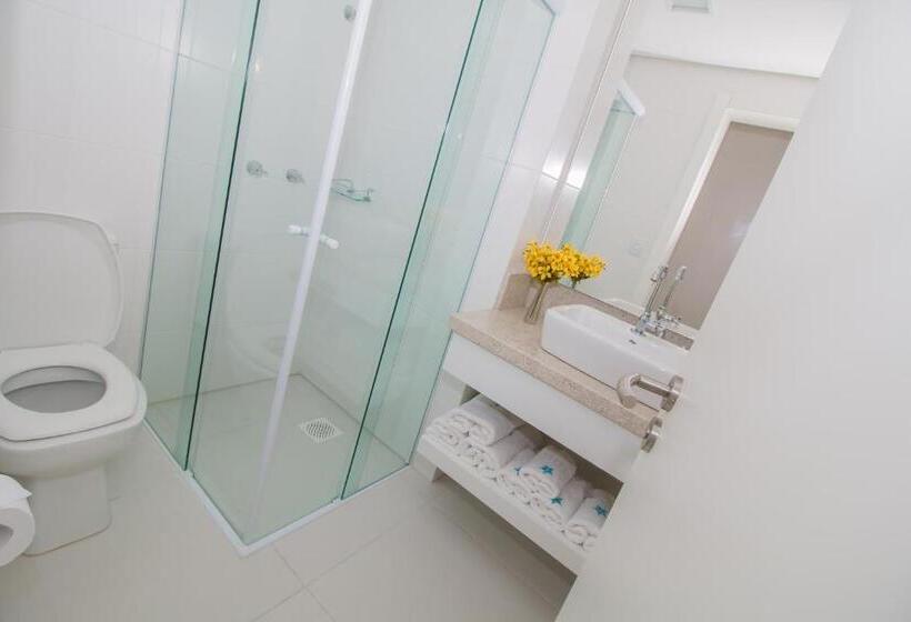 آپارتمان 1 خوابه با چشم‌انداز دریا, Ponta Dos Molhes Beach Flat