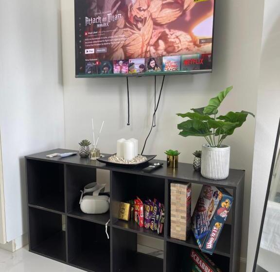 패밀리 스위트, Azure Urban Resort   City View 1br   Ps4, Billiards, Netflix, Karaoke