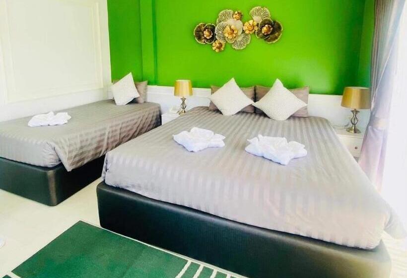 Трехместный Номер Deluxe, พาราไดซ์รีสอร์ต สังขละบุรี Paradise Resort At Sangkhlaburi