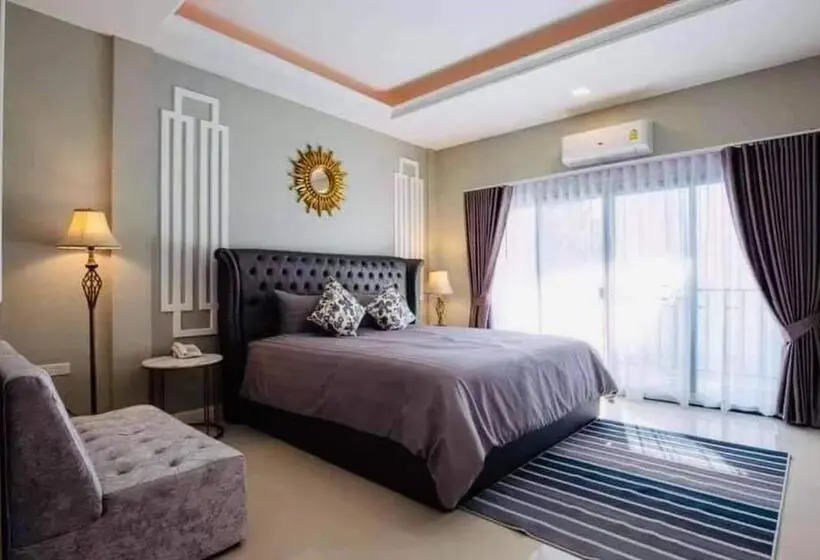 اتاق استاندارد با تخت بزرگ, พาราไดซ์รีสอร์ต สังขละบุรี Paradise Resort At Sangkhlaburi
