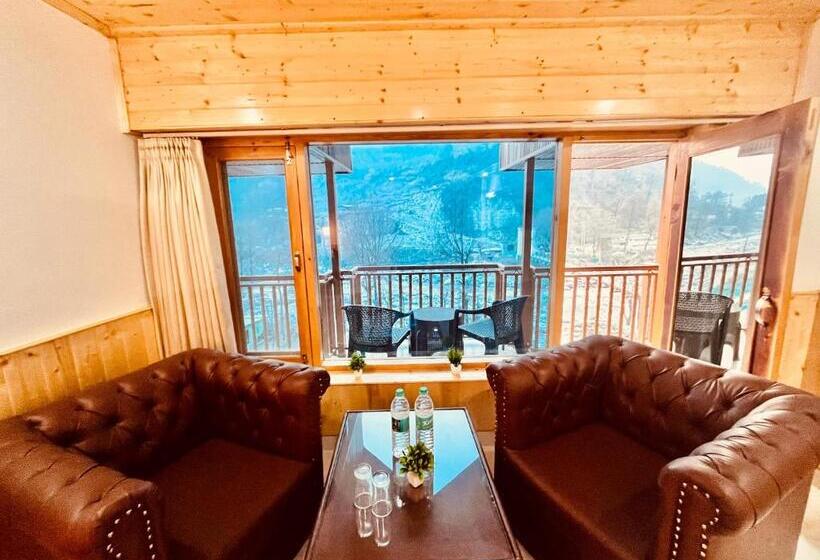اتاق استاندارد با تخت بزرگ, The Winterfield Riverside Resort Manali