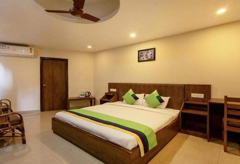 Habitació Deluxe, Treebo Swagatam Inn