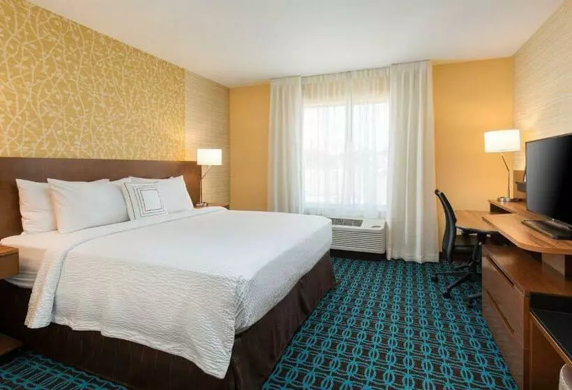 キングサイズベッドのスタンダードルーム, Fairfield Inn & Suites By Marriott Sacramento Folsom