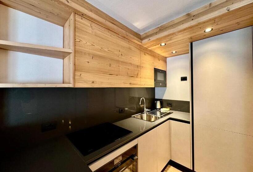 带1个卧室的豪华公寓, Dolomiti Luxury Mountain View Ski In Ski Out