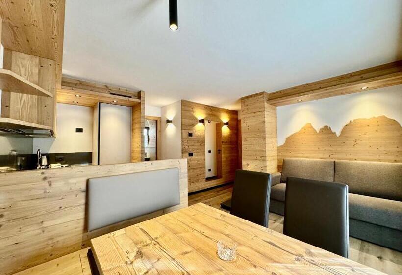 带1个卧室的豪华公寓, Dolomiti Luxury Mountain View Ski In Ski Out