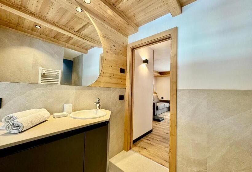 带1个卧室的豪华公寓, Dolomiti Luxury Mountain View Ski In Ski Out