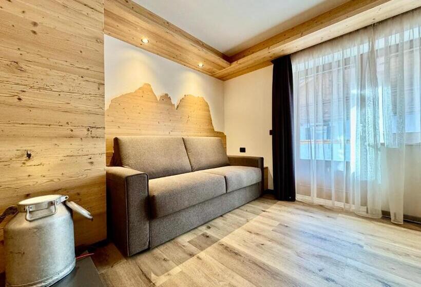 Apartament Deluxe 1 Sypialnia, Dolomiti Luxury Mountain View Ski In Ski Out