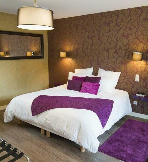 디럭스 룸 킹사이즈 침대, L Hostellerie D Acquigny