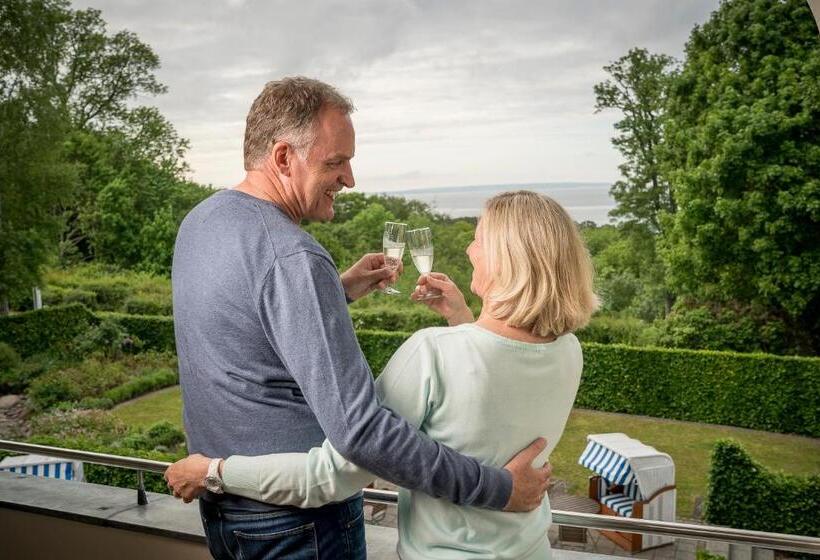 חדר סטנדרט נוף לים עם מרפסת, Villa Halliger