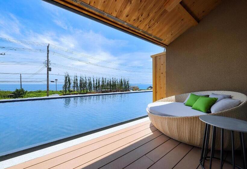 Люкс Deluxe Вид на Море, 鴨川温泉　璃庵
