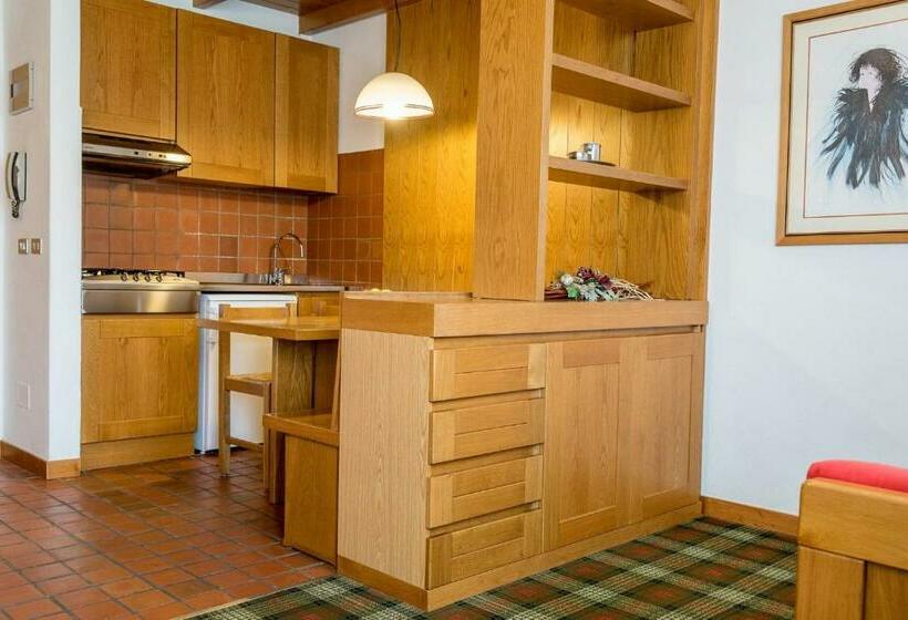 带1个卧室带观景的公寓, Residence Des Alpes