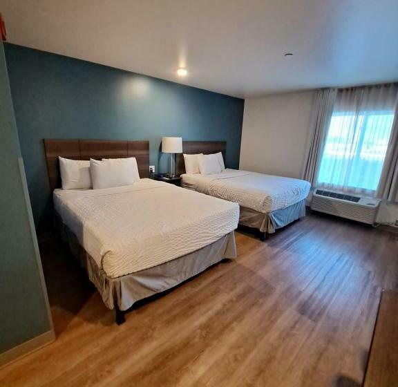 带2个双人床的标准工作室, Woodspring Suites Fargo North Near Ndsu