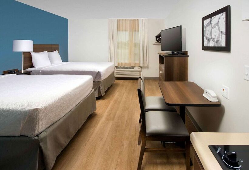 חדר סטנדרט שתי מיטות זוגיות, Woodspring Suites Fargo North Near Ndsu