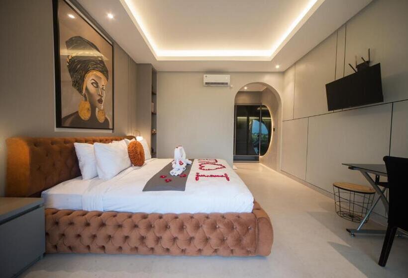 带大床的复式套间, Alsava Villa And Suites Canggu