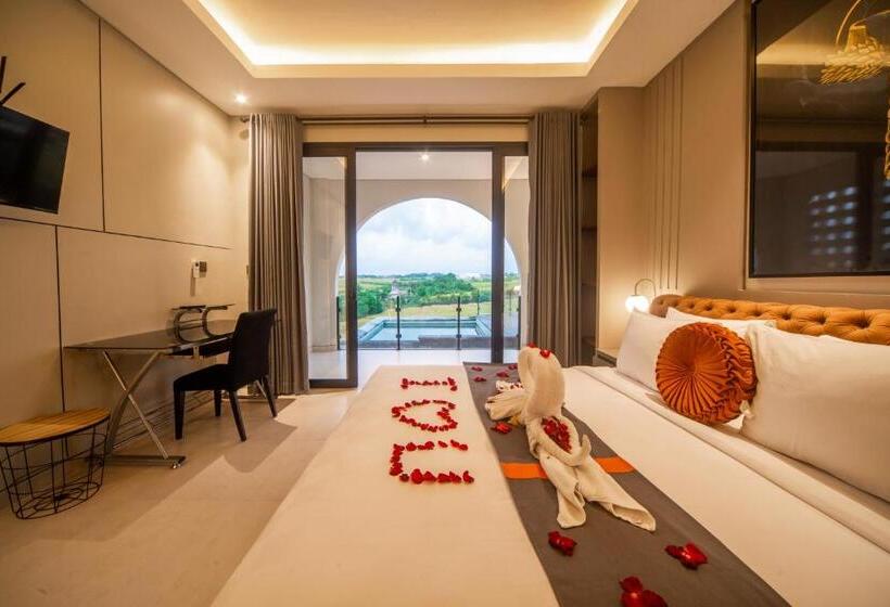 带大床的复式套间, Alsava Villa And Suites Canggu