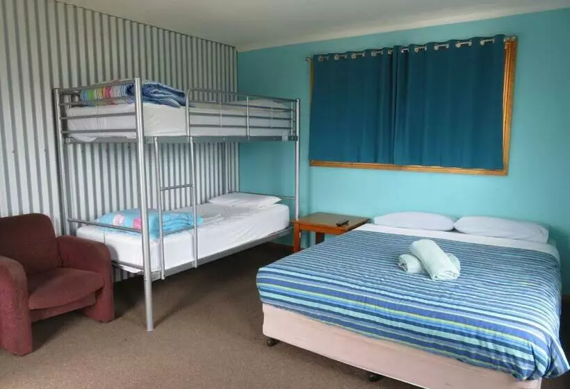 Standard-huone Merinäkymä Parveke, Bicheno Backpackers Hostel