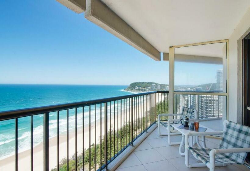 شقة غرفتين مطلة على البحر, Burleigh Esplanade Apartments