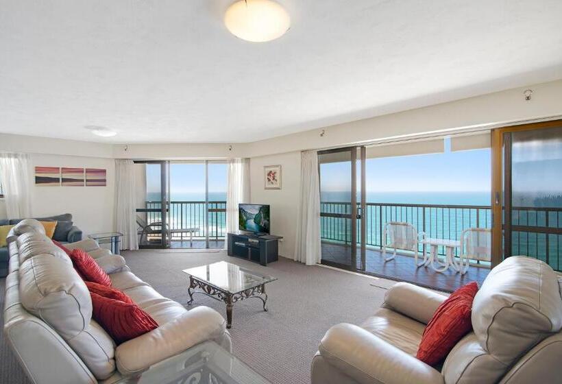 شقة غرفة واحدة مطلة على البحر, Burleigh Esplanade Apartments