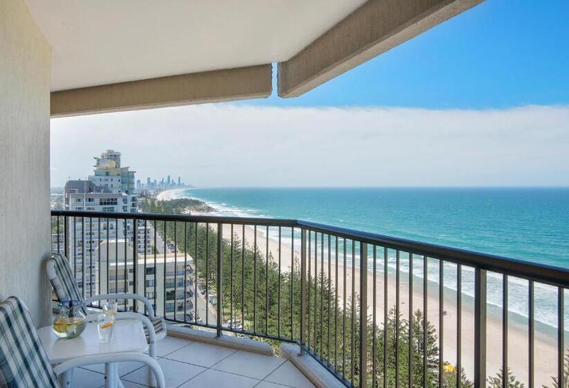 شقة سوبيريور غرفة نوم واحدة مطلّة علي البحر, Burleigh Esplanade Apartments