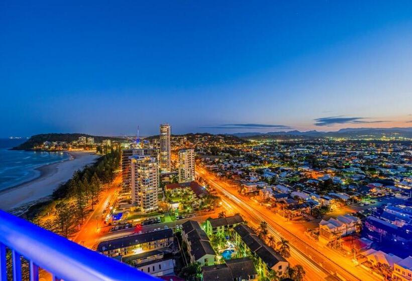 غرفة دور أخير, Burleigh Esplanade Apartments