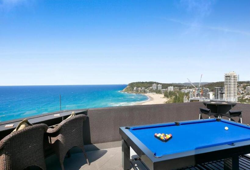 غرفة دور أخير, Burleigh Esplanade Apartments