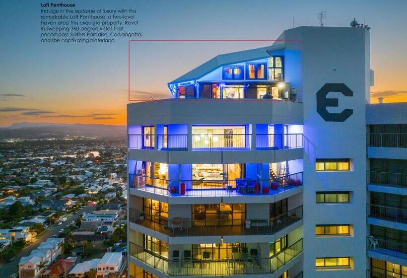 غرفة دور أخير, Burleigh Esplanade Apartments