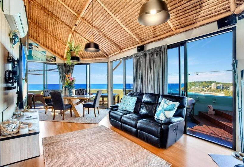 غرفة دور أخير, Burleigh Esplanade Apartments