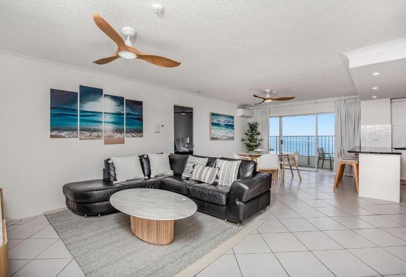 침실 2개 바다 전망 아파트, Pacific Plaza Apartments