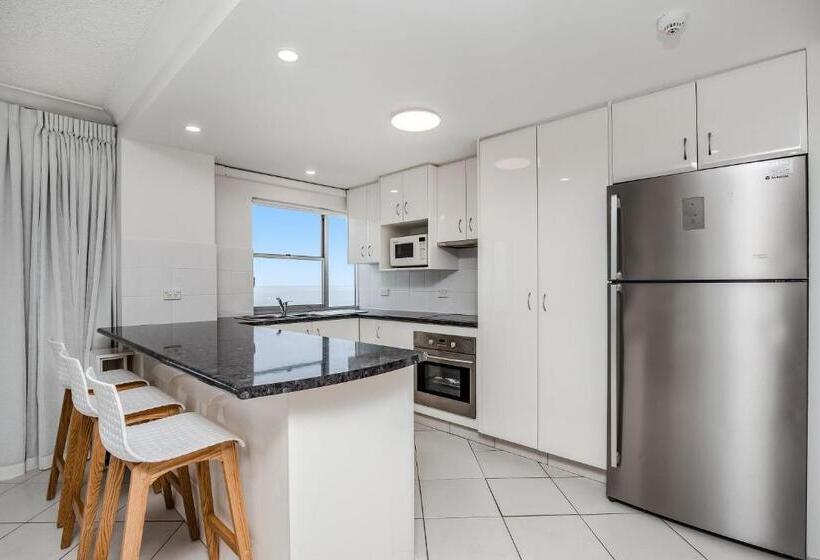 침실 2개 바다 전망 아파트, Pacific Plaza Apartments