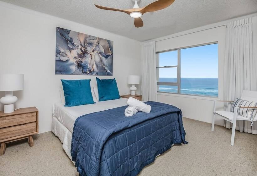 침실 2개 바다 전망 아파트, Pacific Plaza Apartments