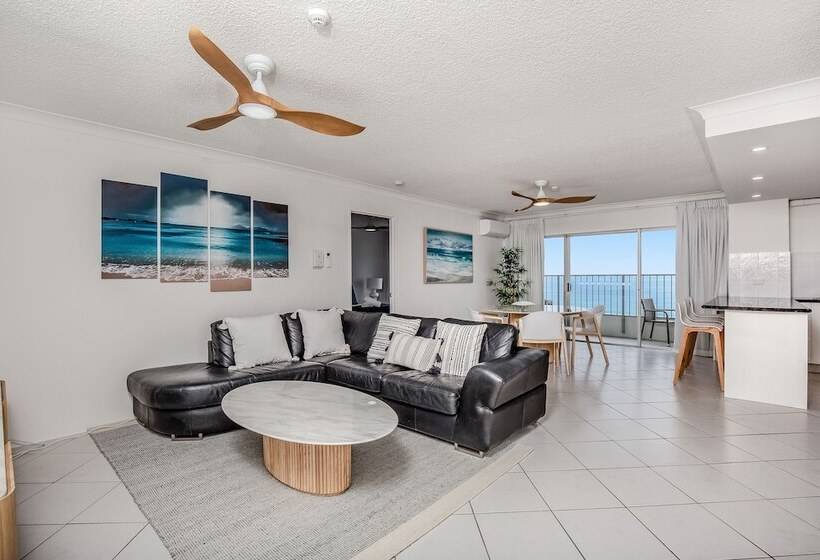 침실 2개 바다 전망 아파트, Pacific Plaza Apartments