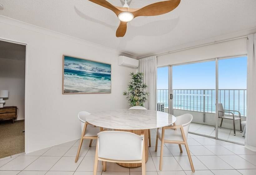 침실 2개 바다 전망 아파트, Pacific Plaza Apartments