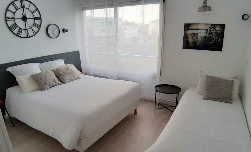 스탠다드 룸, Hôtel La Croisette & Restaurant Bistrot Gantier En Centre Ville