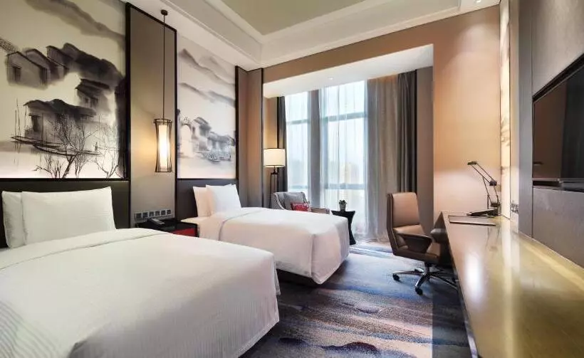 キングサイズベッドのデラックスルーム, Wanda Realm Yiwu