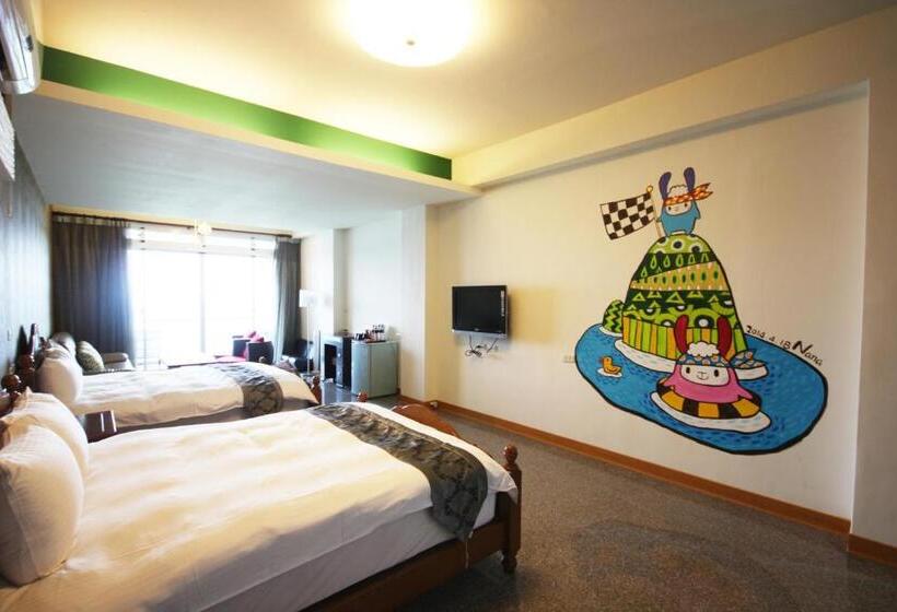 اتاق استاندارد چهار تخته با چشمانداز دریا, Spray House