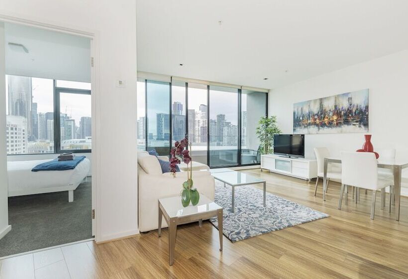דירת אקזקיוטיב 2 חדרים, Waterfront Melbourne Apartments